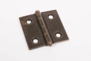 Scharniertje brons antiek gemaakt van ijzer vierkant 30mm x 30mm