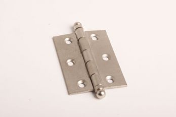Scharnier mat nikkel 63x42mm bled in het midden