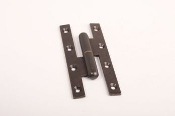 Scharnier paumelle rechts hoogte 140mm en breedte 60mm roest