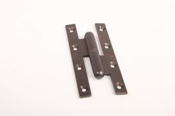 Scharnier paumelle links hoogte 160mm en breedte 80mm roest
