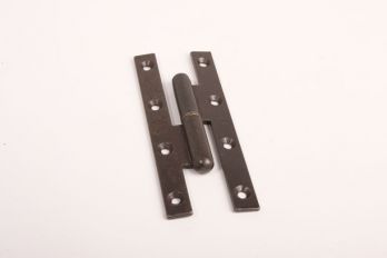 Scharnier paumelle rechts hoogte 160mm en breedte 60mm roest