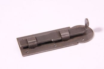 Schuifje blank ijzer voor meubelen 80mm recht