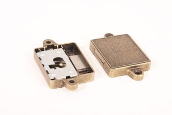 Slot opdek 15 t/m 30 mm brons antiek links of rechts