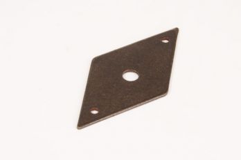 Achterplaatje 35mm roest of tinkleur ruit (71mm hoog)