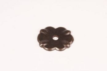 Achterplaatje 40mm ijzer roest rozet voor knop of ringgreep