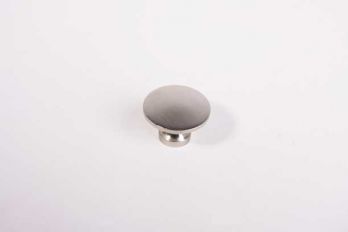 Knop secretaire geborsteld nikkel rond 28mm
