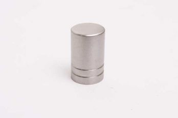 Knop RVS voor meubelen en keukens met vlakke kop rond 18mm