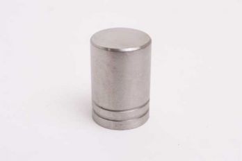 Knop RVS voor meubelen en keukens met vlakke kop rond 18mm