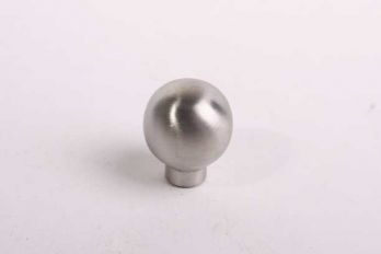 Knop bol met voetje massief RVS rond 25mm