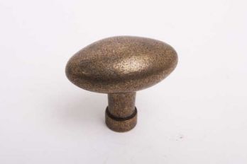 Knop ovaal Brons antiek 51mm eiknop