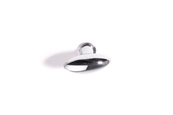 Knop ovaal blinkend chroom ovaal 36mm
