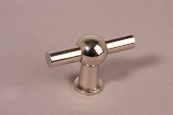 Knop blinkend nikkel 55mm kraanknop