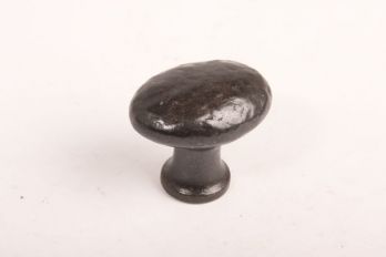 Knop ovaal gietijzer roest 51mm robuust