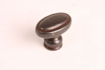 Knop ovaal 38mm roest, tinkleur of zwart