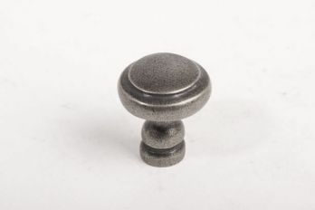 Klassieke meubelknop en keukenknop zilver antiek rond 29mm