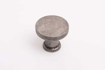 Ronde knop retro jaren twintig zilver antiek 27mm