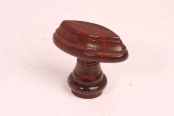 Knop hout met randje rozenhout 55mm (palissander)