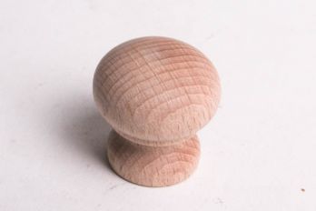 Rond knopje beukenhout diameter 26mm