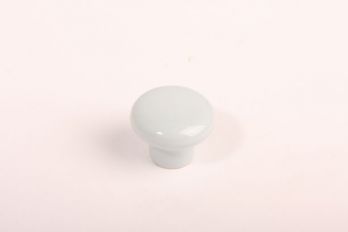 Knop porselein rond baby blauw 25mm