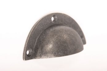 Komgreep - greep zilver antiek 90mm