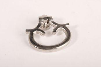 Ringgreep - trekker klassiek blinkend nikkel 42mm