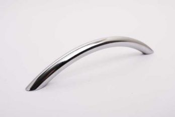 Moderne handgreep ronde beugel voor lade of deur chroom 128mm