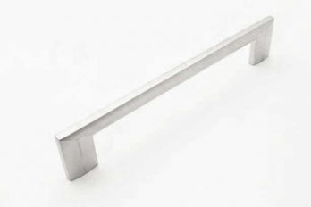 Platte greep mat chroom 160mm voor moderne keukens