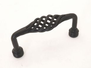 Greep draadgreep ijzer zwart, tinkleur of roest boormaat 96mm