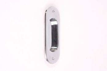 Greep schuifdeur blinkend chroom 128mm voor en suite deuren