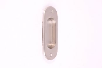 Greep schuifdeur geborsteld nikkel 128mm