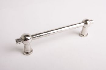 Greep Chemin de Fer blinkend nikkel 64mm, 96mm, 110mm of 128mm