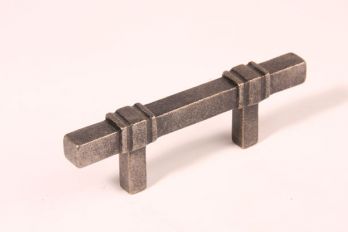 Greep antiek zilver 64mm