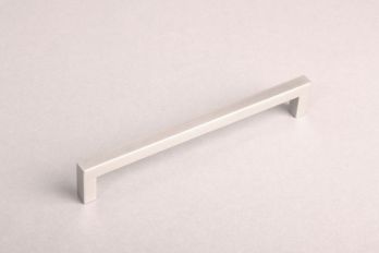 Greep geborsteld RVS look 160mm vierkant