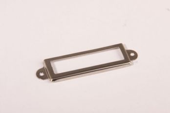 Etikettenhouder nikkel 15x52mm