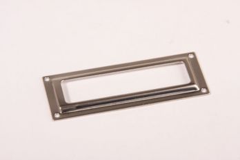 Etikettenhouder nikkel 24x61mm