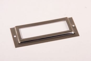 Etikettenhouder nikkel 29x67mm