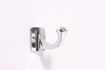 Kapstokhaak/jashaak blinkend chroom 29mm