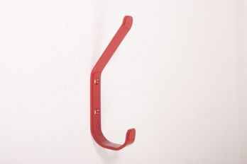 Kapstokhaak dubbel rood 135mm
