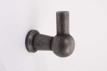 Spoorweghaakje Chemin de Fer zilver antiek met enkele haak 35mm
