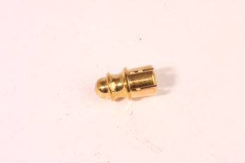 Traproede einddop messing polijst of brons antiek 13mm per 2 stuks