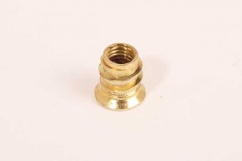 Rampamoer M8 x 15mm geel verzinkt binnenzeskant - inschroefmoer per 10 stuks