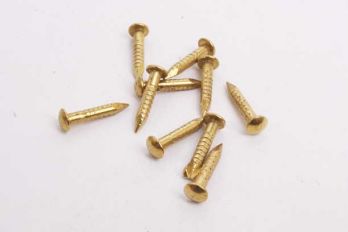 Nagels messing massief bolkop 1.8 x 20mm per 200 gram