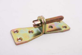 Kastverbinder hamburger dubbele hoek met bout 40mm geel verzinkt