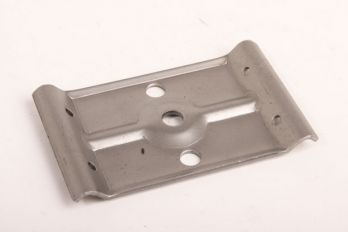 Tafelplaat -hoek 75mm enkel gat per 4 stuks met stokeind en moer