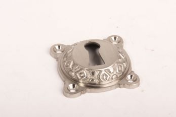 Sleutelrozet klassiek 43mm geborsteld nikkel