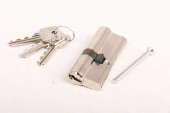Profiel-Cilinderslot 30/45 SKG** nikkel met 3 sleutels