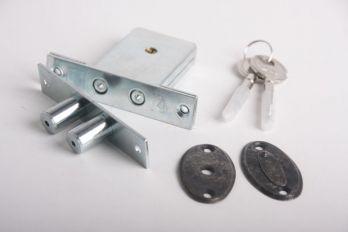 Insteekbijzetslot gelijksluitend SKG* zilver antiek 2 stuks