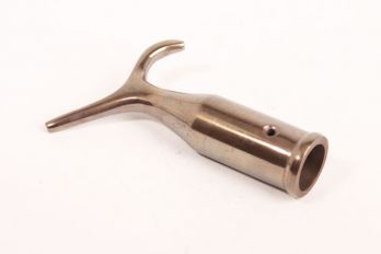 Boothaak voor raamknip of vlizotrap luik brons antiek 115mm