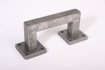 Deurgreep robuust vierkant antiek grijs 130mm