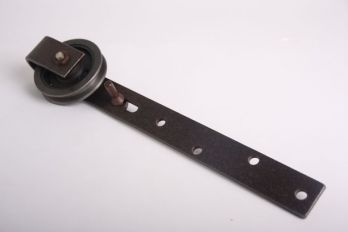 Hangrollen set voor schuifdeuren 90mm roest per twee